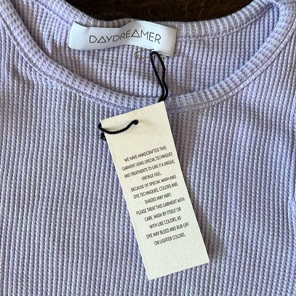 Daydreamer Long Sleeve Cold Shoulder Crop Top in Green Meadow Mineral - Picture 2 of 10